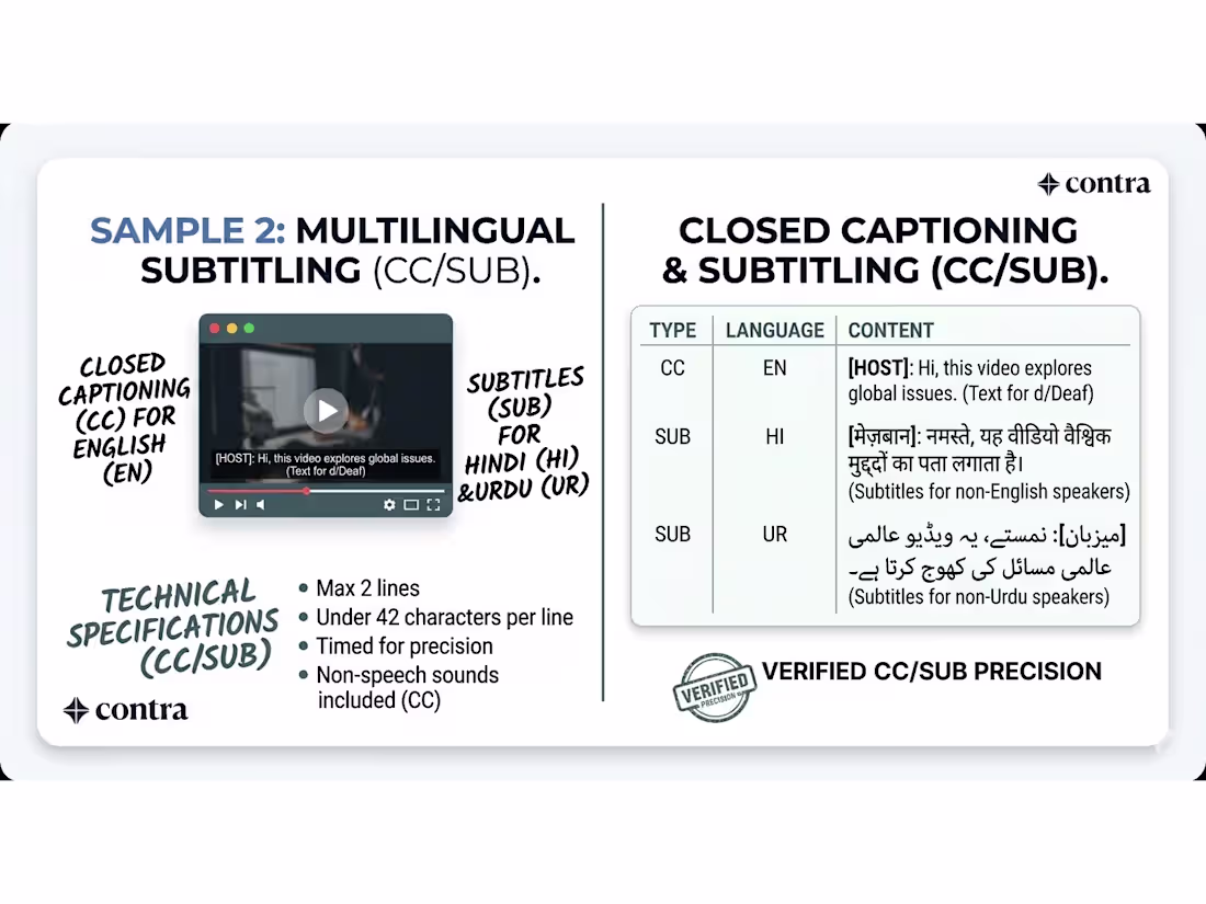 Cover image for Subtitling sample for client, you