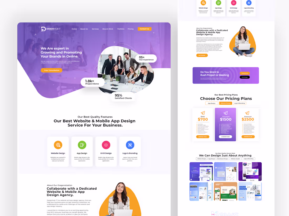 Cover image for Creative Design Agency Website
