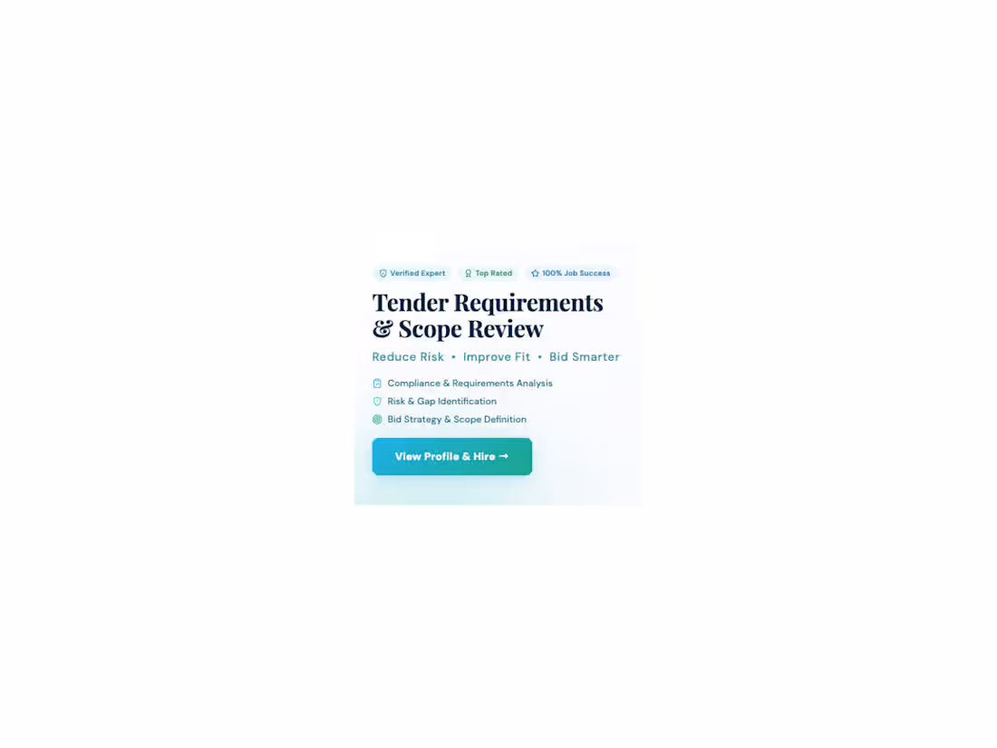 Cover image for Reviewed public tenders, procurement documents
