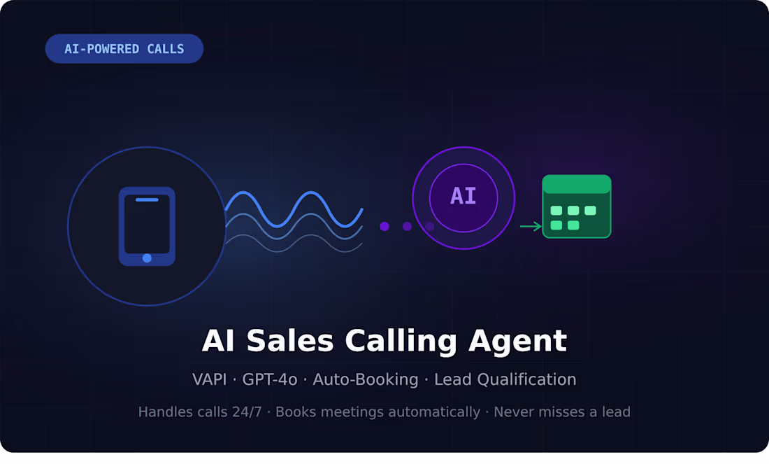 Cover image for AI Sales Calling Agent —