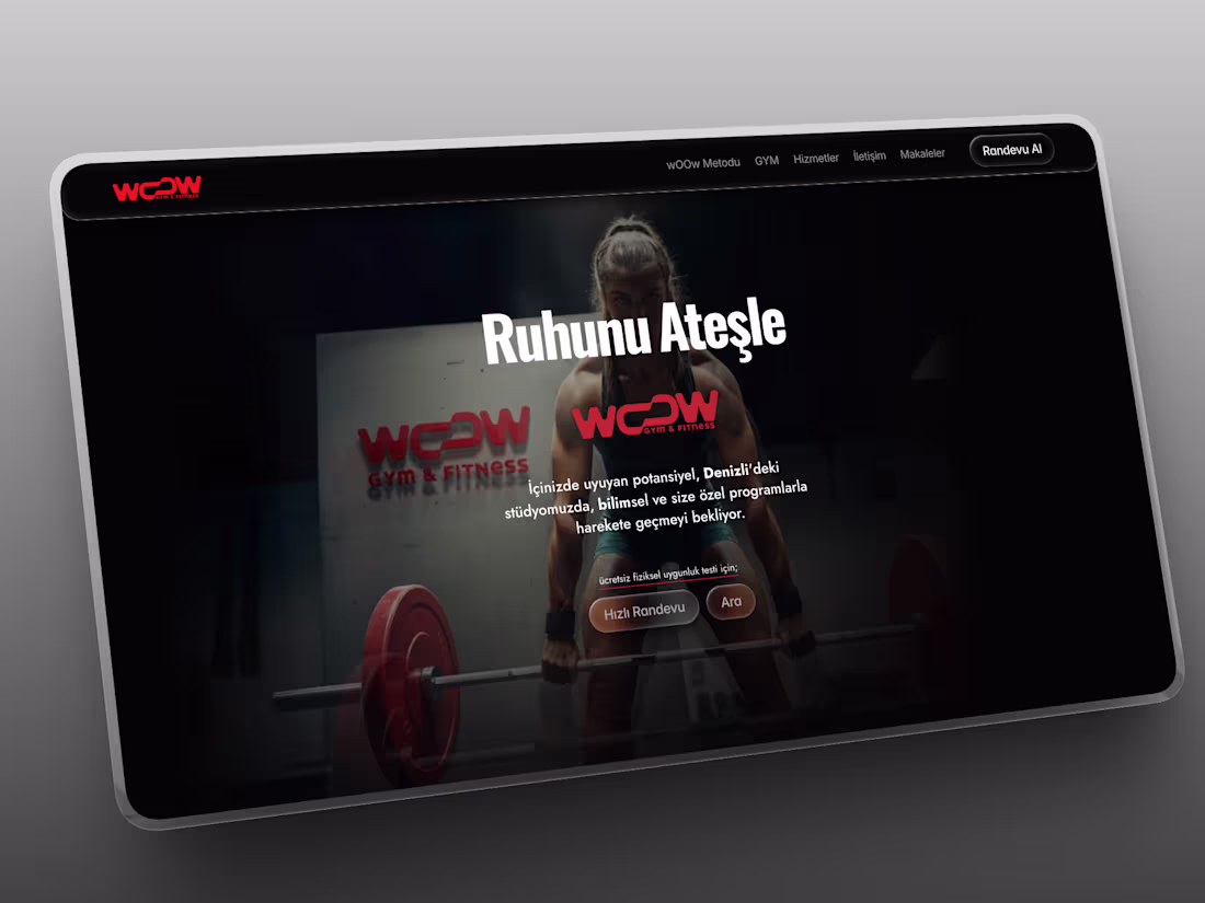 Cover image for wOOw GYM | Framer Website Design