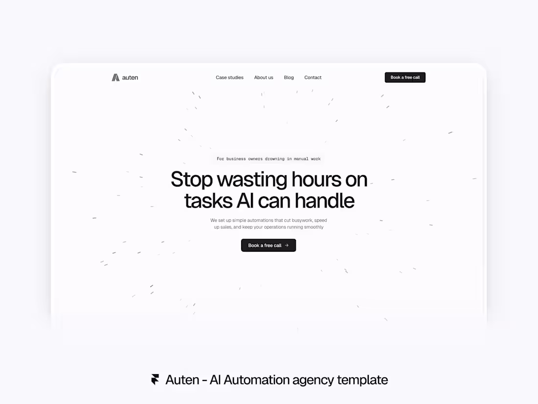 Cover image for Framer template for AI automation agencies 🔥