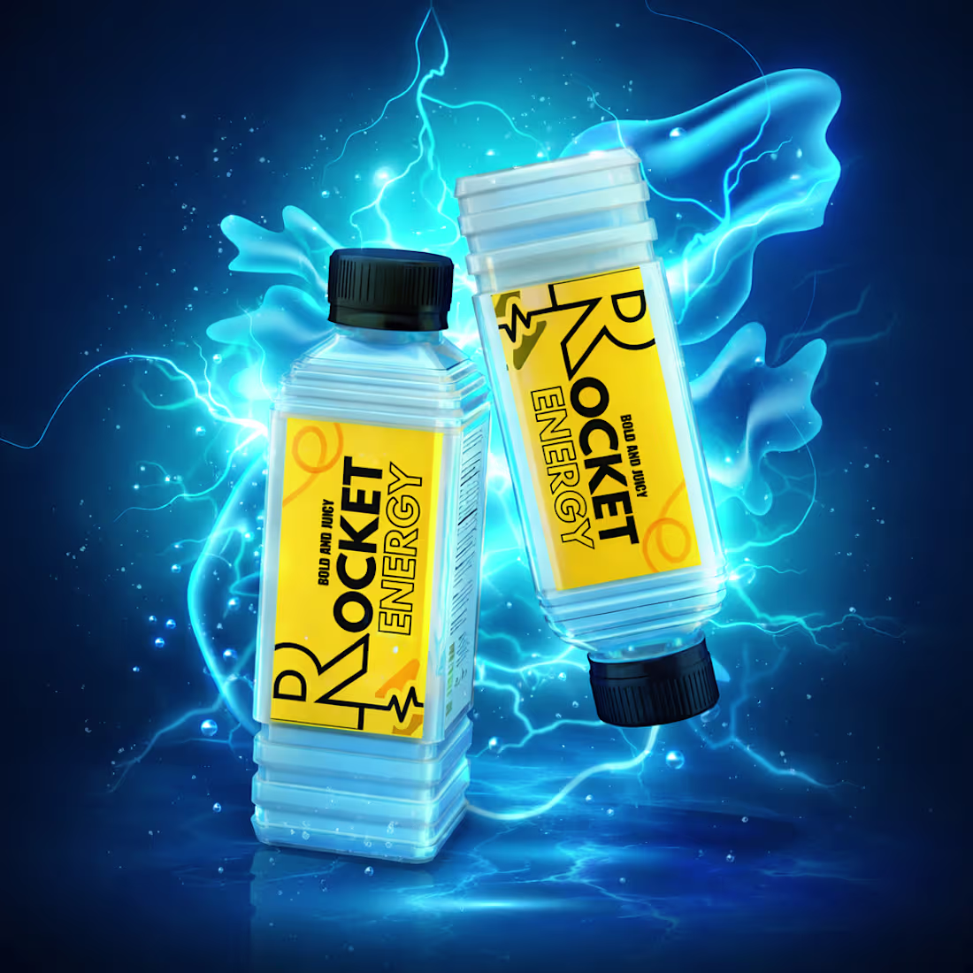 Cover image for Working on a high-energy bottle design for an energy drink b...