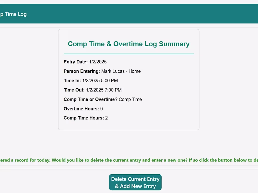 Cover image for Overtime Time Tracker