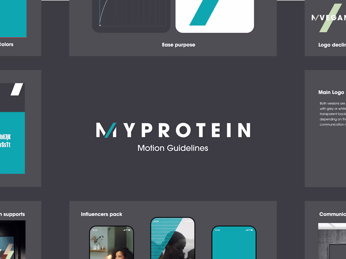 Cover image for MyProtein - Motion BrandGuide — Portfolio Laura Poulin