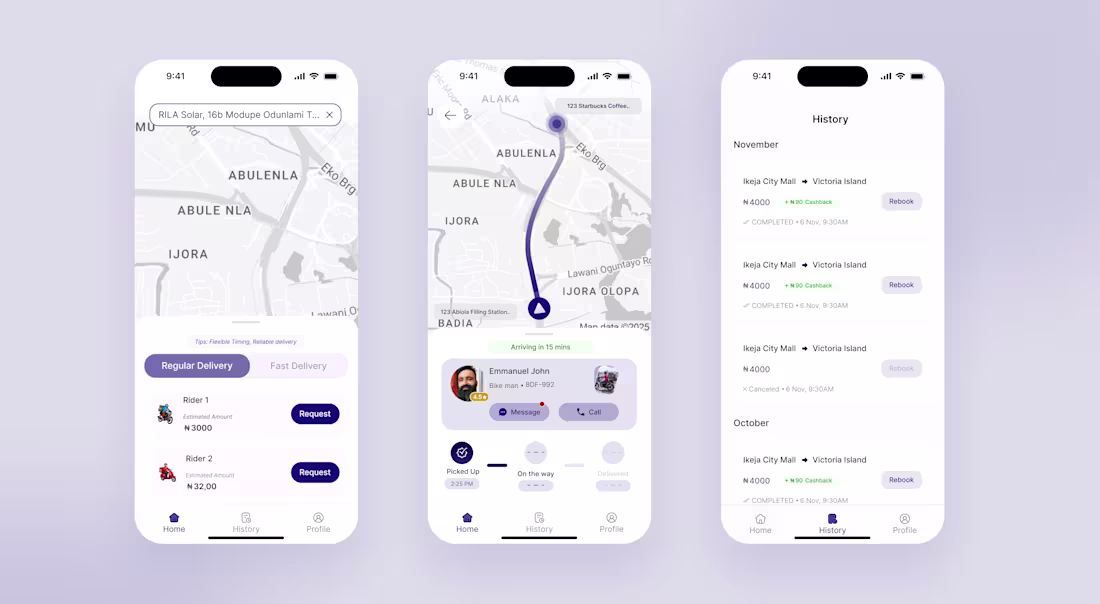 Cover image for #WIP for a delivery app Client: Make it minimal and very Int...