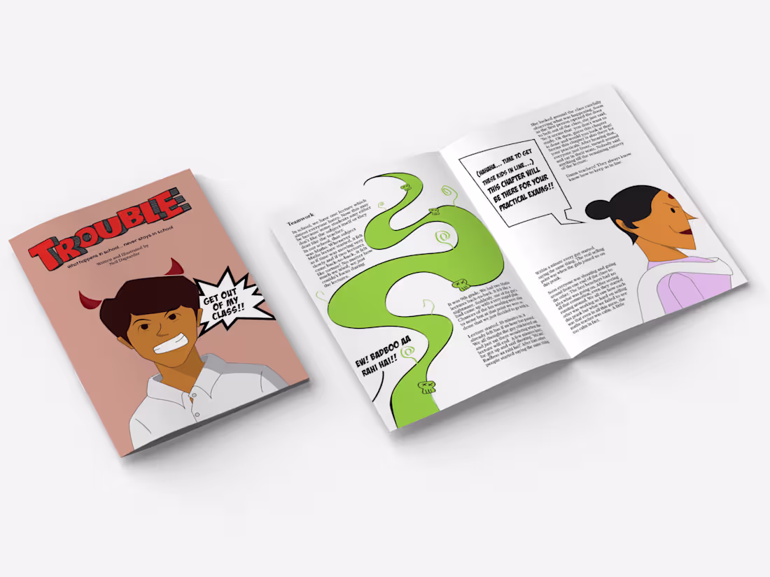 Cover image for TROUBLE - Print Design and Illustrations