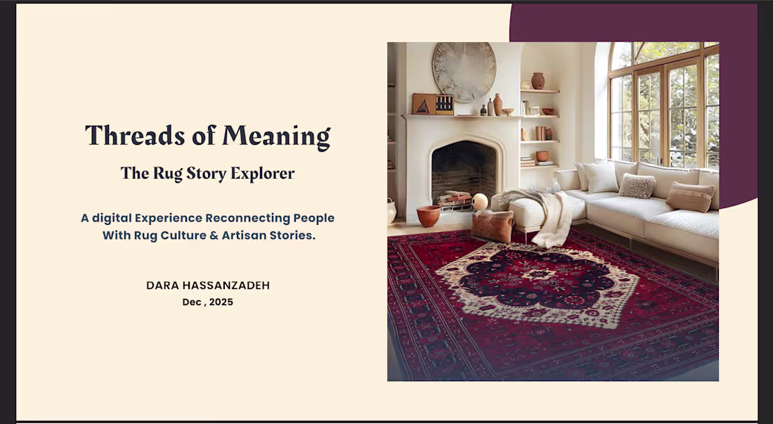 Cover image for UX project for Technological rug
