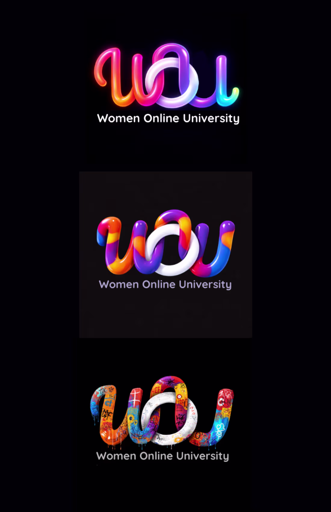 Cover image for WOU - Woman Online University - Logo Design
