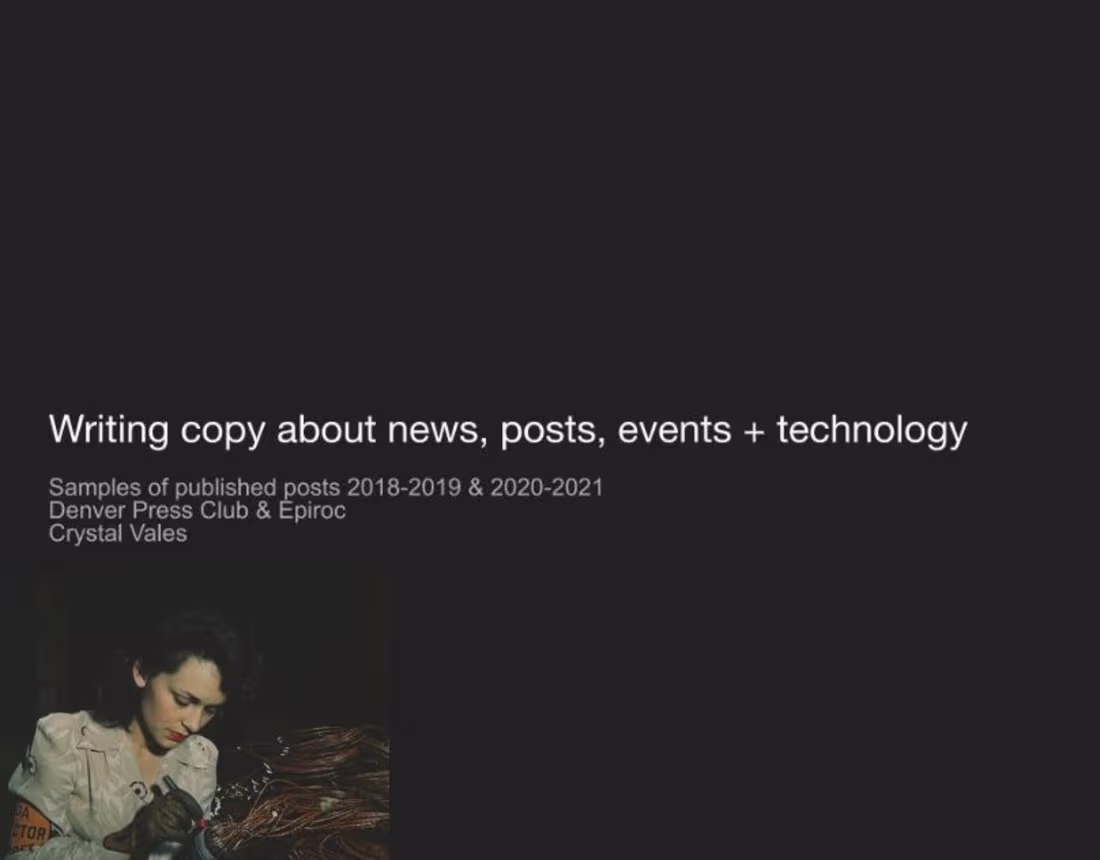 Cover image for Online Portfolio Copy, Ads, Product work
