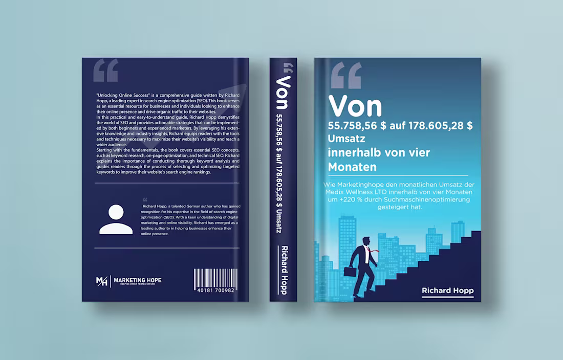 Cover image for Book Cover Design For Richard Hopp.
