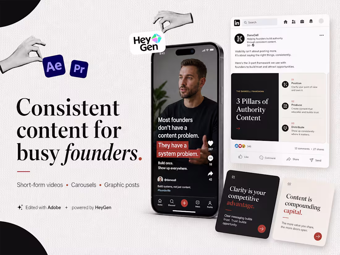 Cover image for Consistent Content System for Busy Founders