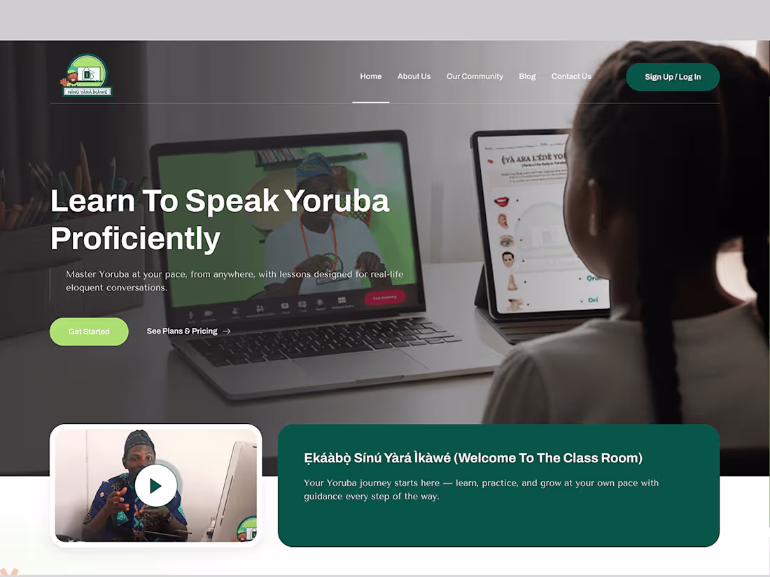 Cover image for Nínú Yàrá ìkàwé Website