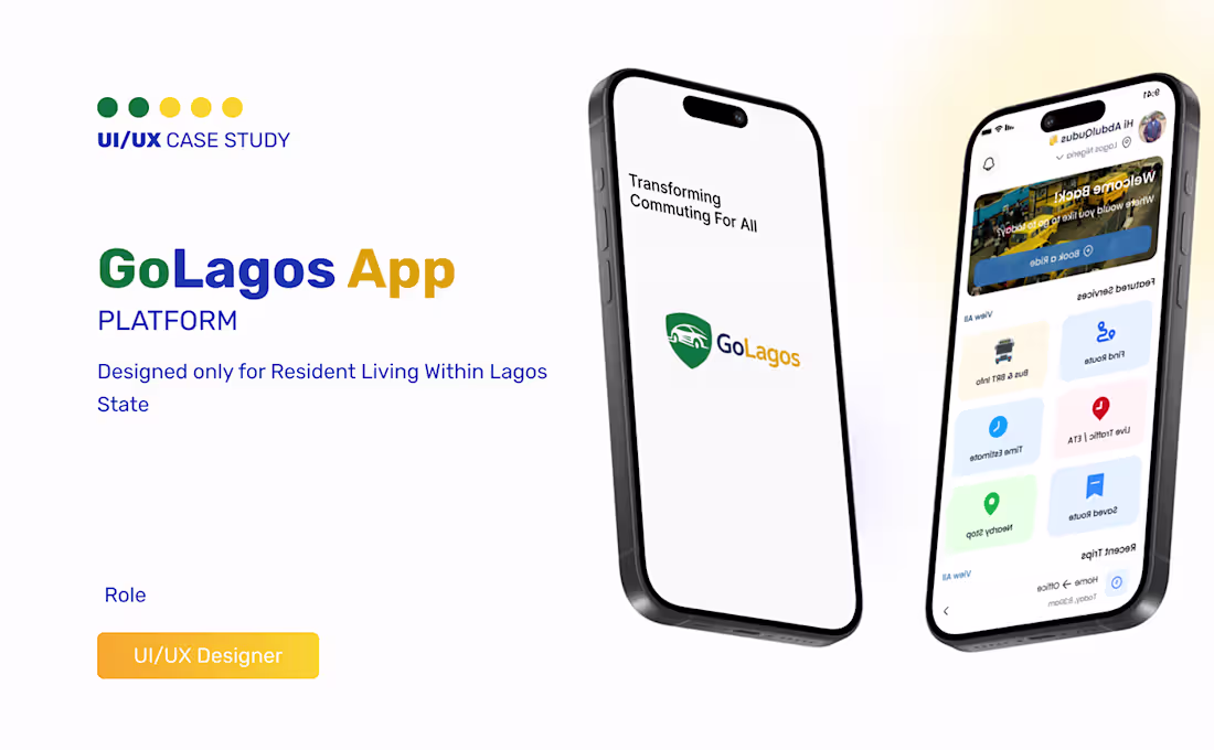 Cover image for GoLagos — Mobile Transport UX Case Study