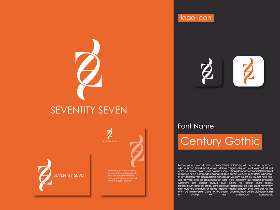 Cover image for 77 letter logo design