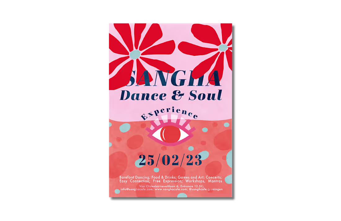 Cover image for Sangha 'Dance & Soul' poster
