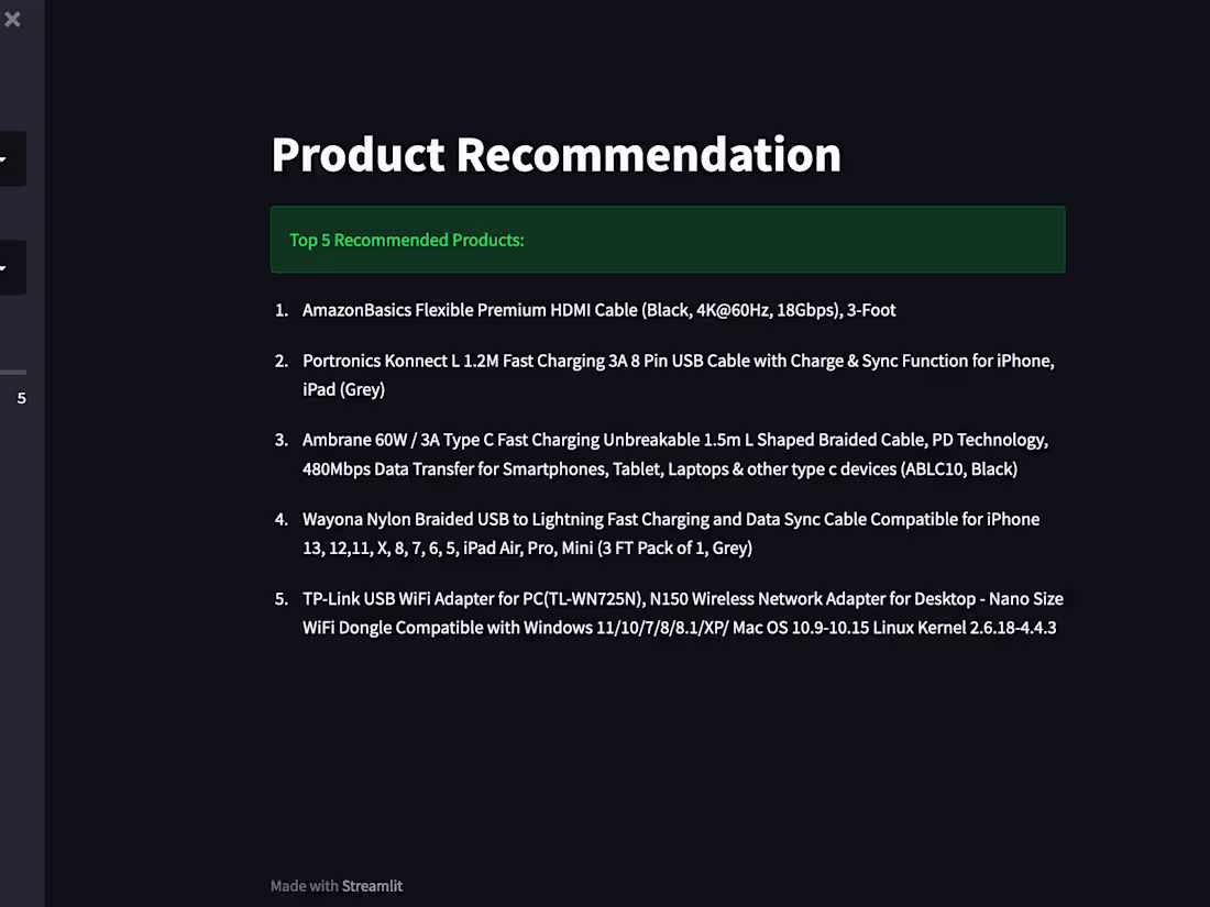 Cover image for Product Recommendation Application
