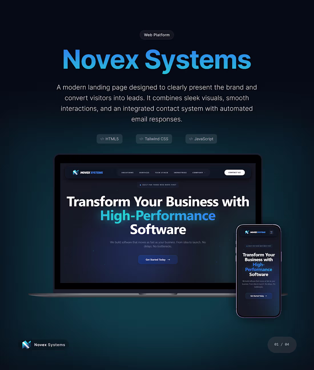 Cover image for Novex Systems is a modern