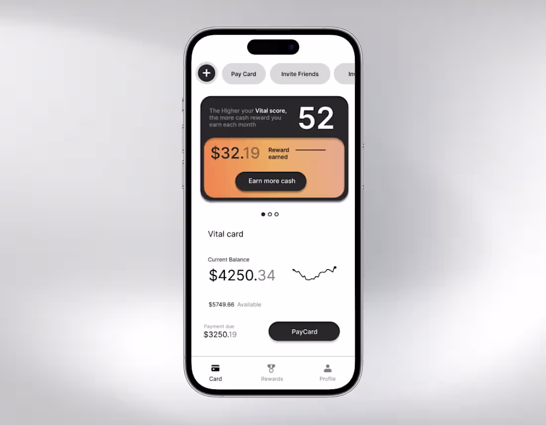 Cover image for Vital Card is a reward-driven