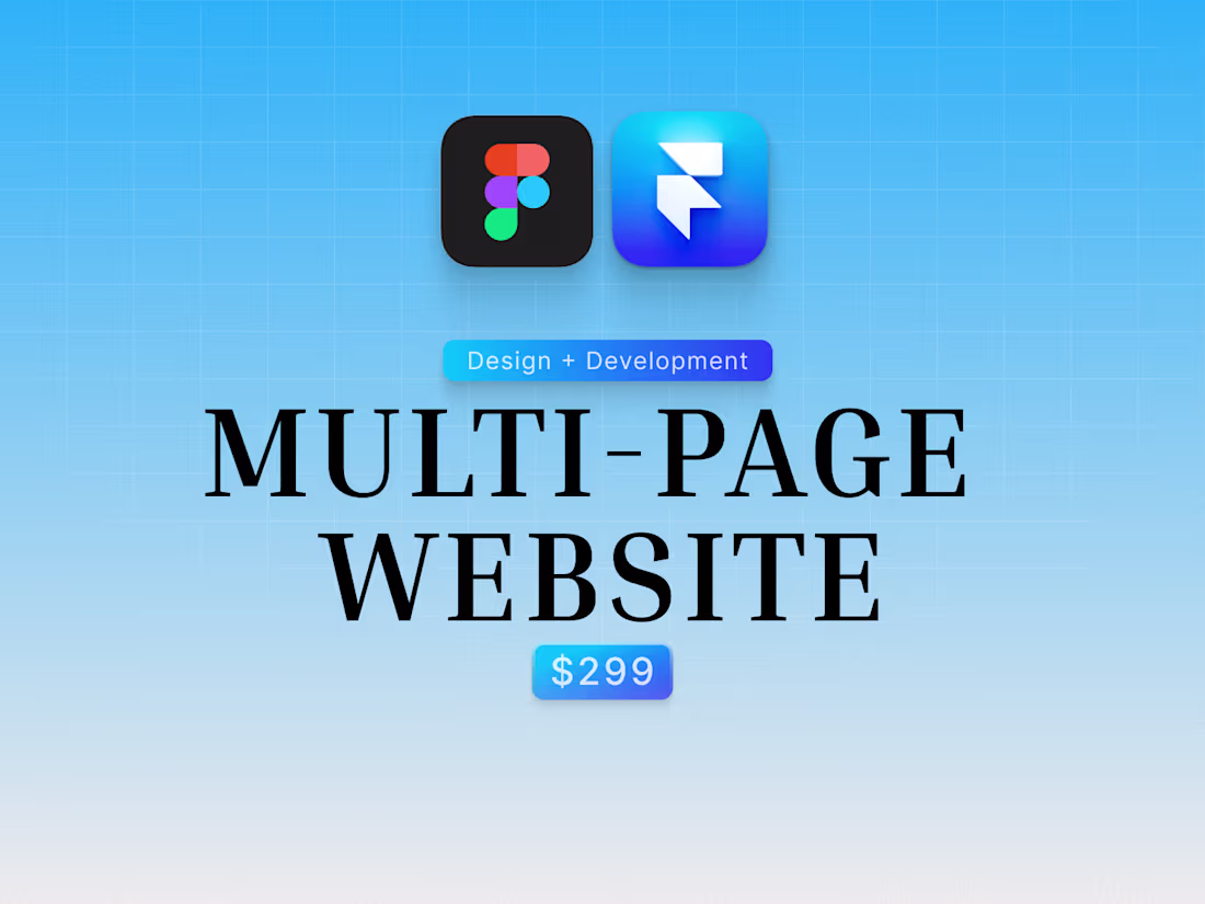 Cover image for Multi page Website ( design and development)