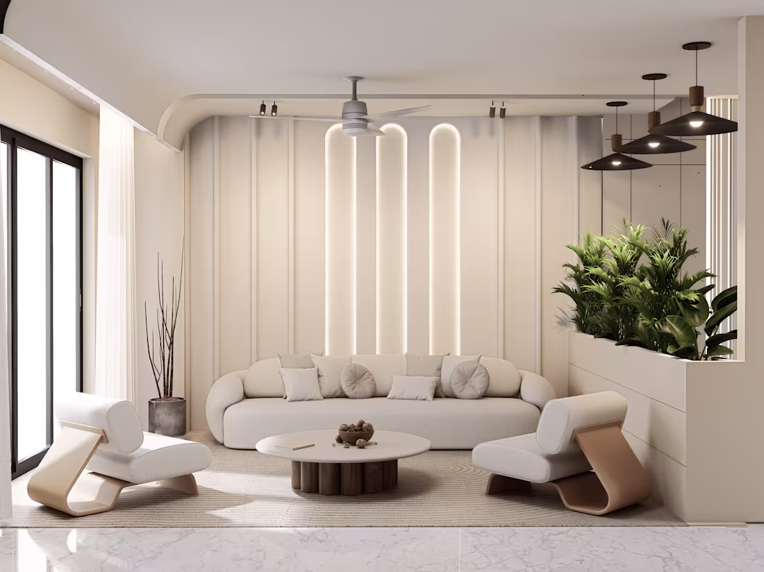 Cover image for Warm Minimalist Living Room