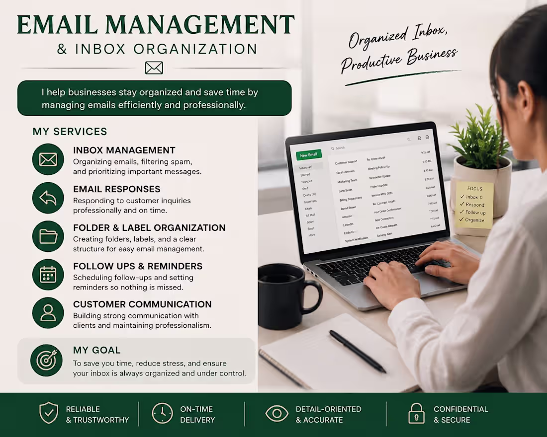 Cover image for I help business organize and