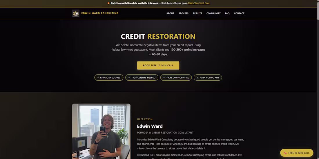 Cover image for edwin Credit repair 