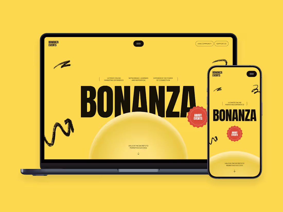 Cover image for BONANZA — Events Website