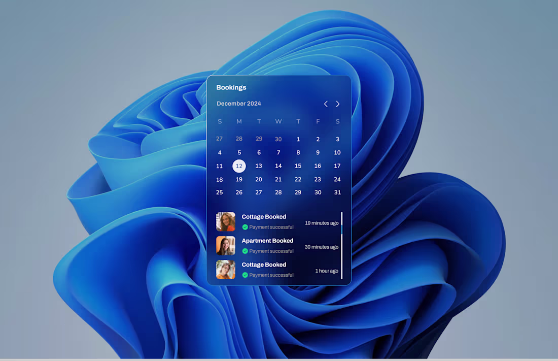 Cover image for Booking Calendar UI Design