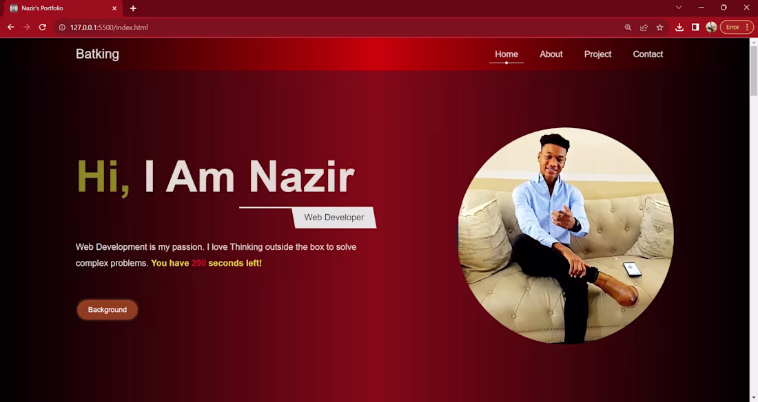 Cover image for Portfolio Website