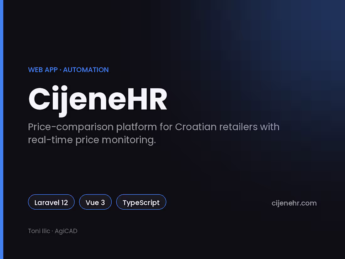 Cover image for CijeneHR — a price-comparison platform