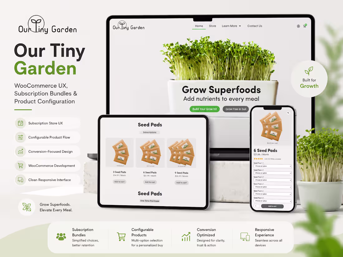 Cover image for Our Tiny Garden is a