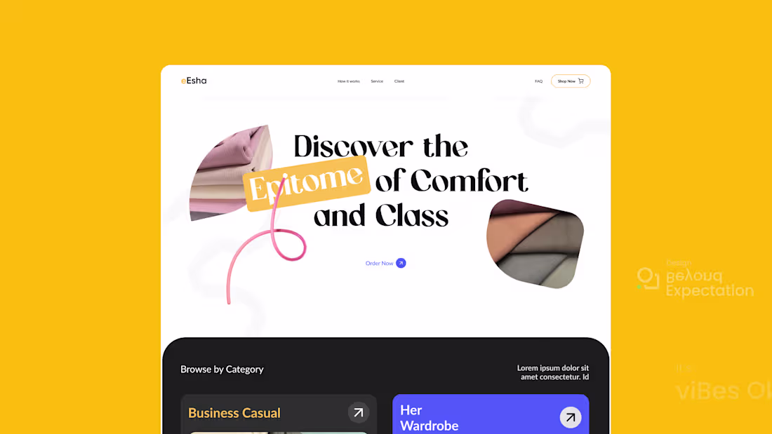 Cover image for Modern e-Commerce Webpage