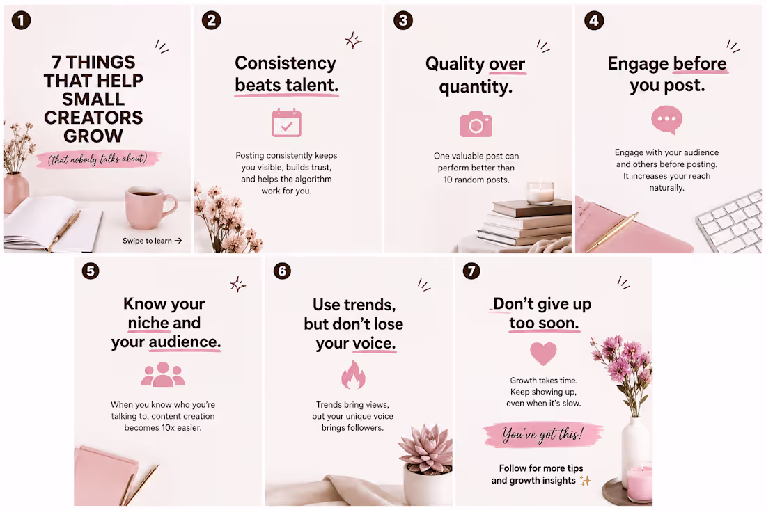 Cover image for Engaging Instagram Carousel Design for Creator Growth