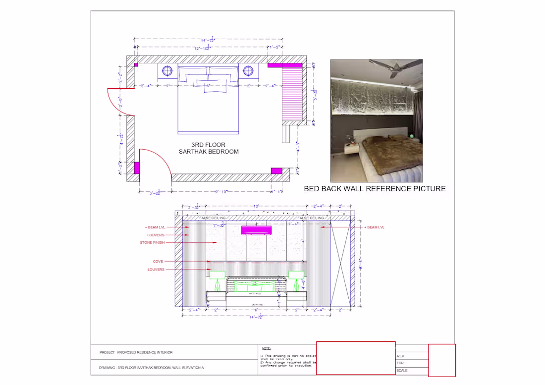 Cover image for Material Execution Note
"All finishes, louvers,