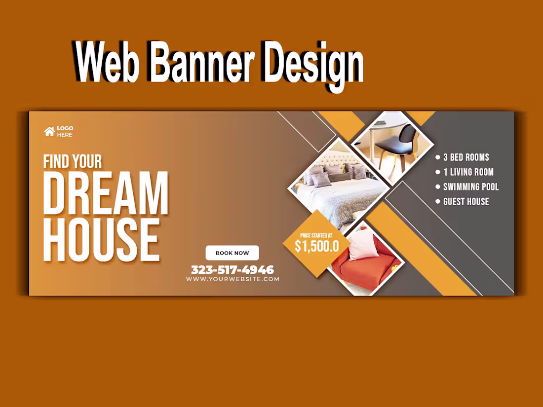 Cover image for I will stylish web banner, header, social media post