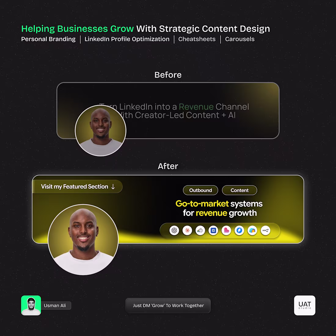 Cover image for LinkedIn Profile Rebrand & Revamp For Yassin M. We worked to...