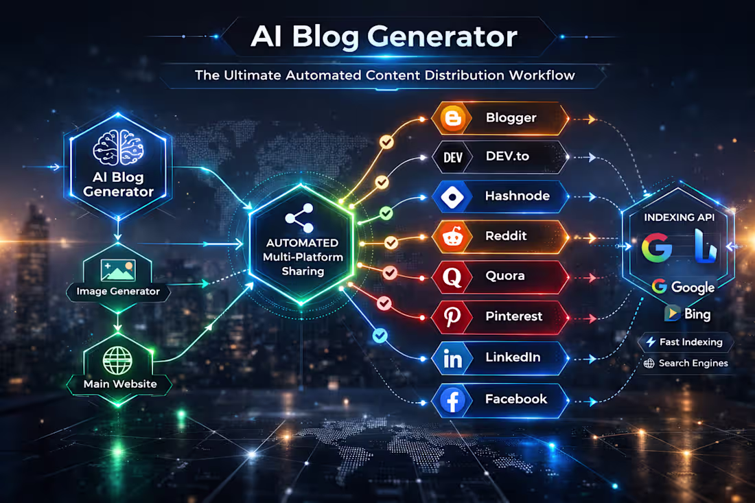 Cover image for AI blog automation.