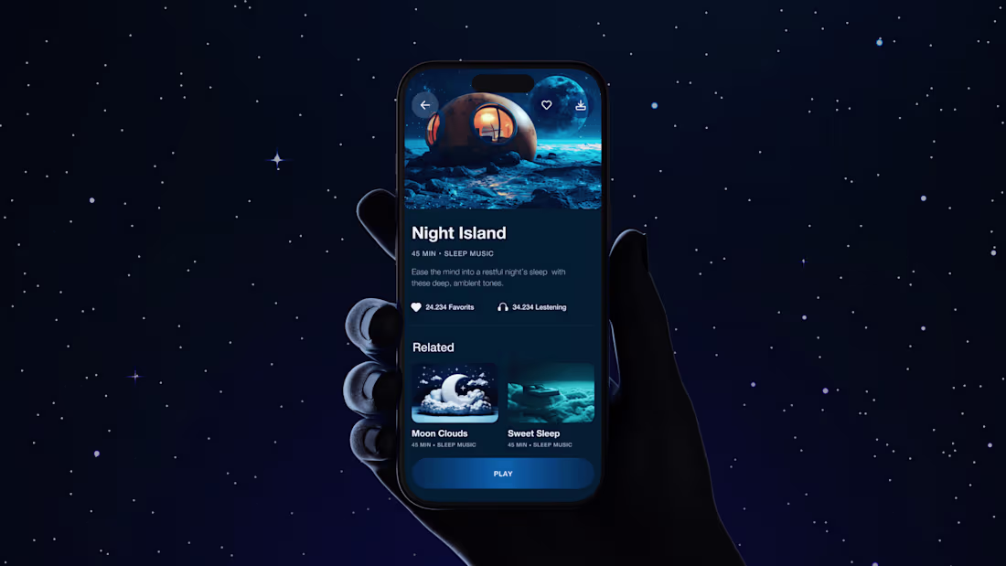 Cover image for SLEEP AID: Sleep App || App Design