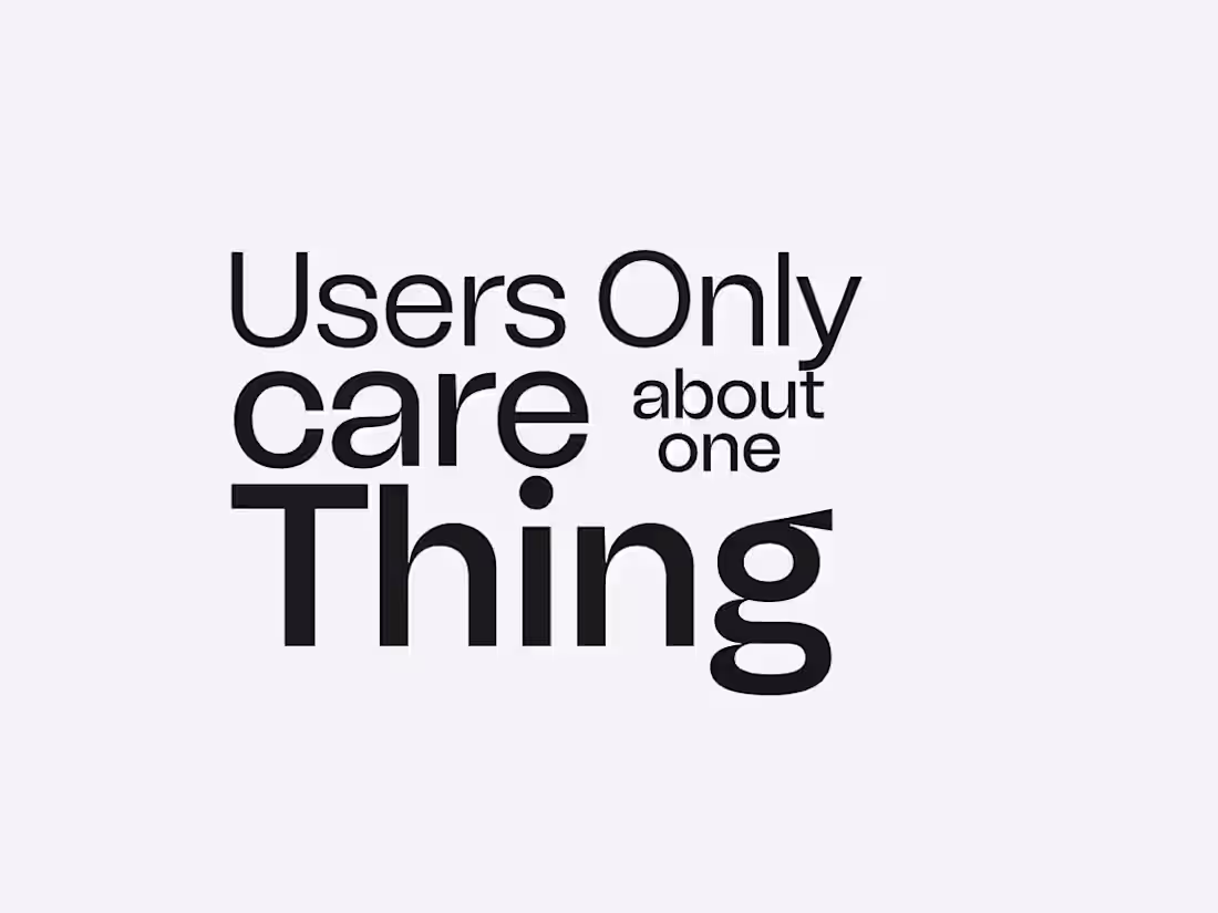 Cover image for Most Users don't care about