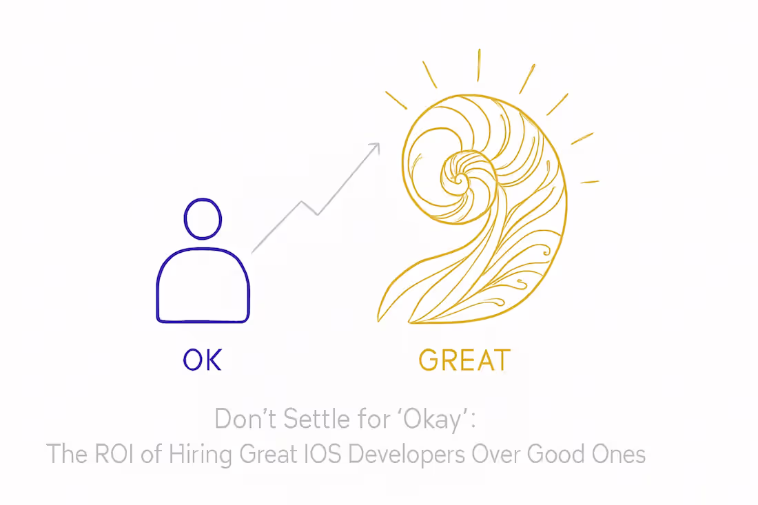 Cover image for Don't Settle for 'Okay': The ROI of Hiring Great iOS Developers Over Good Ones