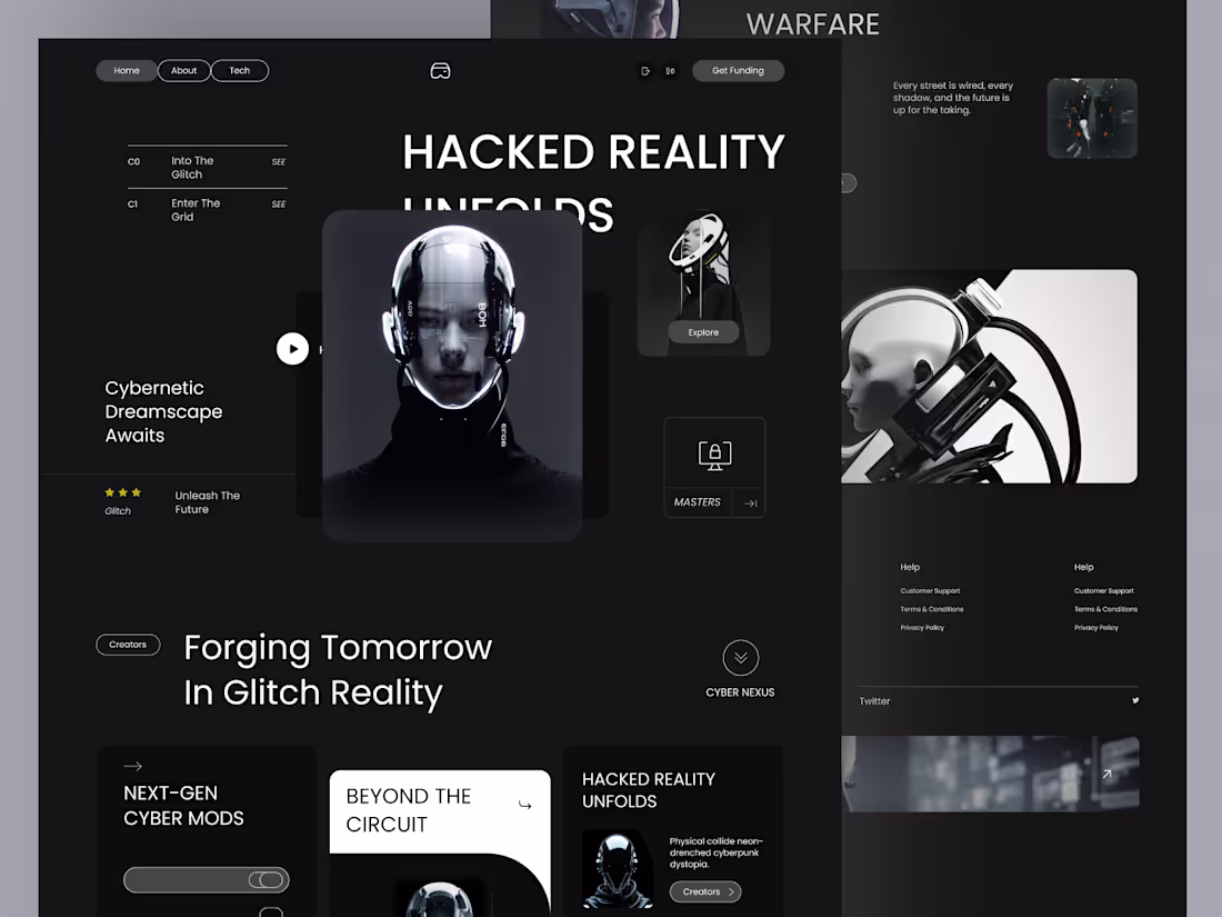 Cover image for Cyberpunk Landing Page