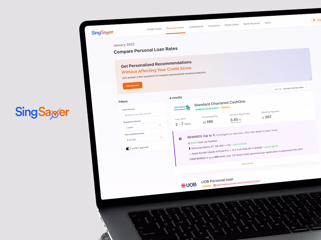 Cover image for Consumer Journey Enhancement for Singsaver