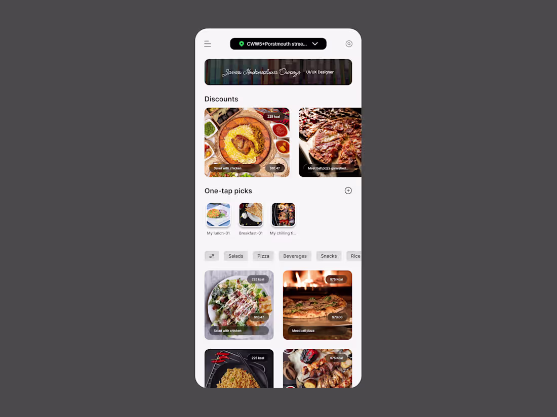 Cover image for Food delivery app