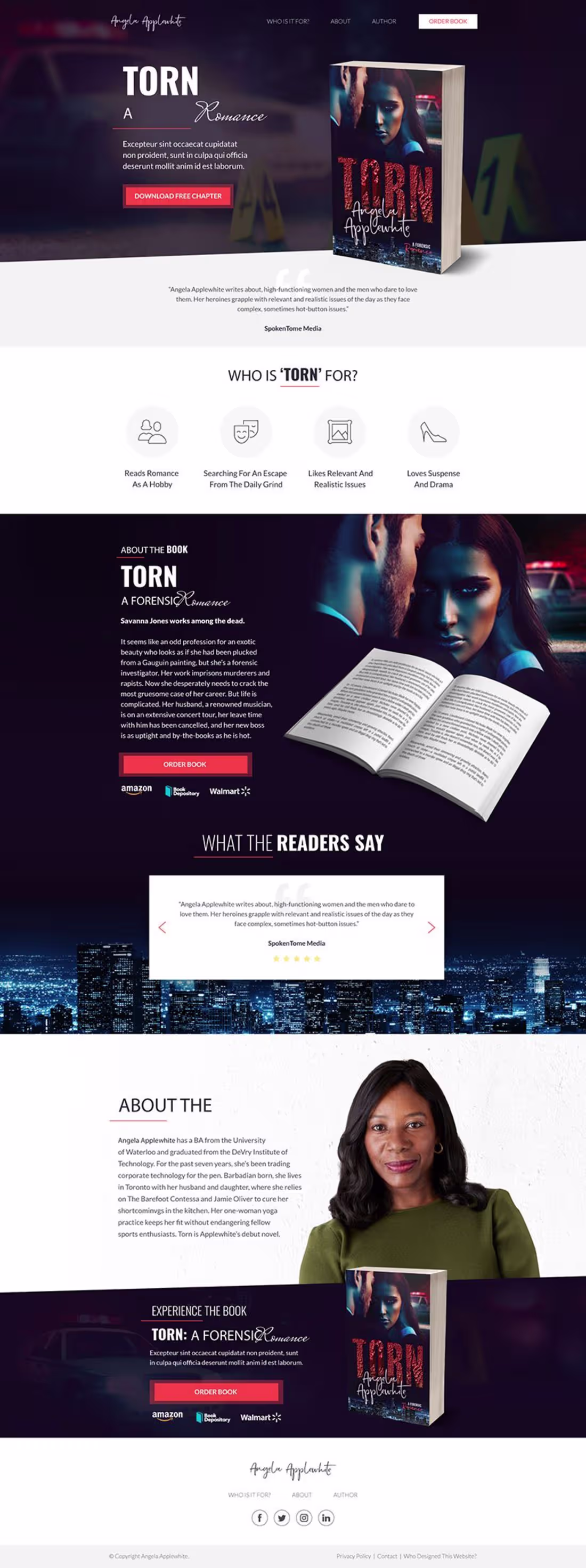 Cover image for Torn Book - Landing Page
