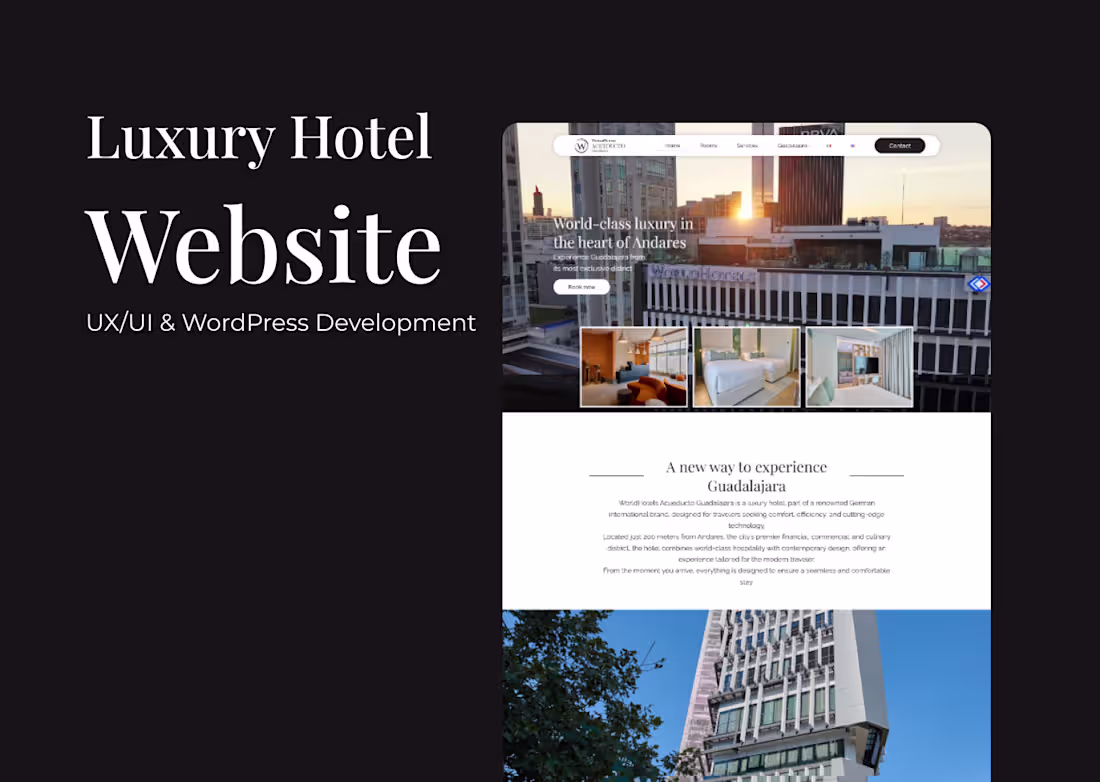 Cover image for Luxury Hotel Website Development for WH Acueducto Guadalajara