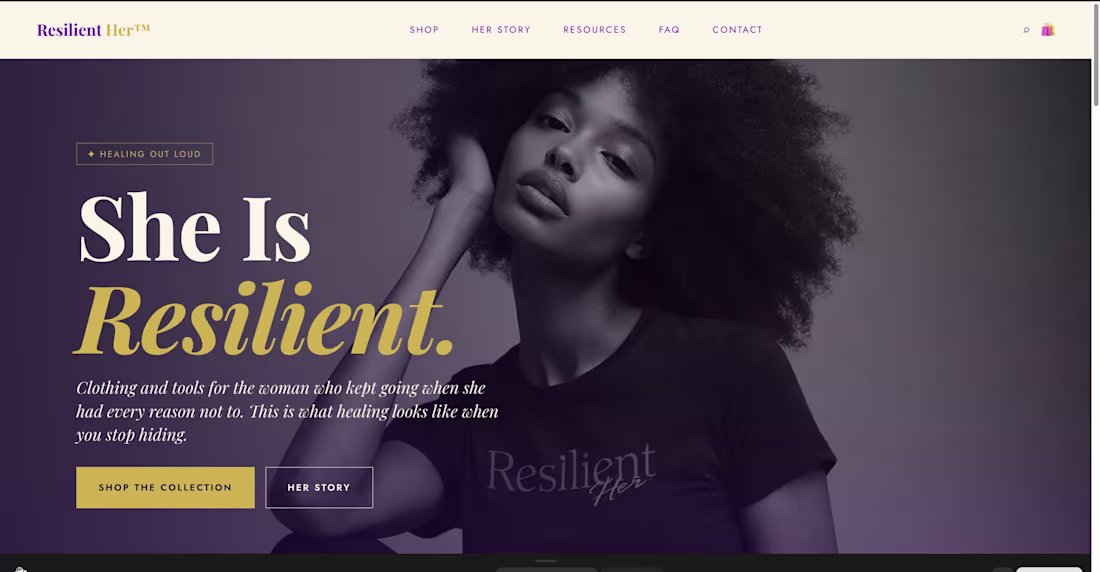 Cover image for Resilient Her Website Refresh
Polished brand