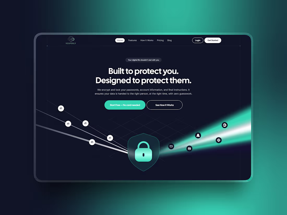 Cover image for Landing page Design for Vesperly