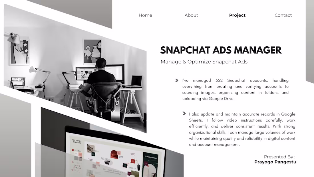 Cover image for I manage and support Snapchat Ads accounts from start to fin...