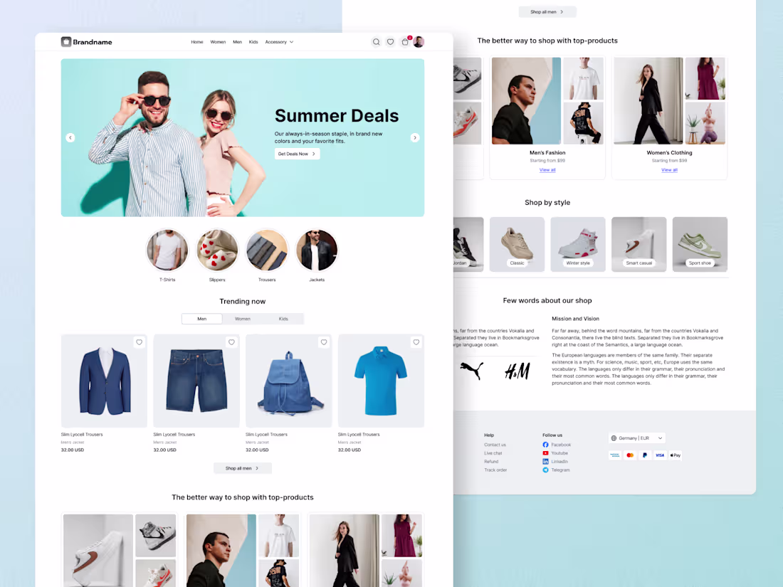 Cover image for Fashion store